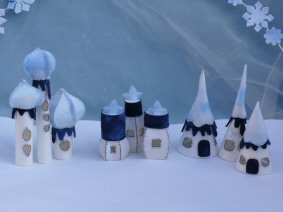 Tintangel: Dorp in de Sneeuw