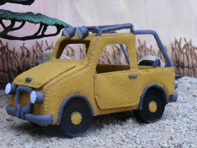 Tintangel 2011 – de MuizenJeep van Morris & Miny. Tintangel 2011 – de MuizenJeep van Morris & Miny.