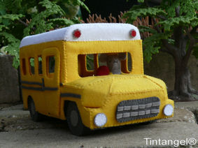 Tintangel 2011 &ndash; de voorkant van de MuizenSchoolbus.